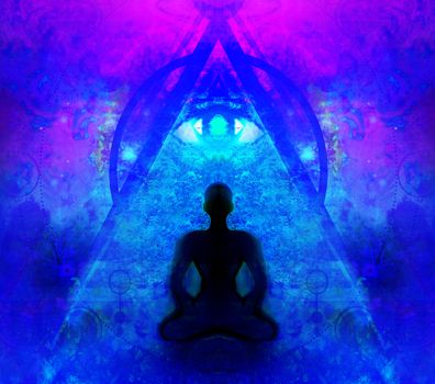 Man with third eye, psychic supernatural senses