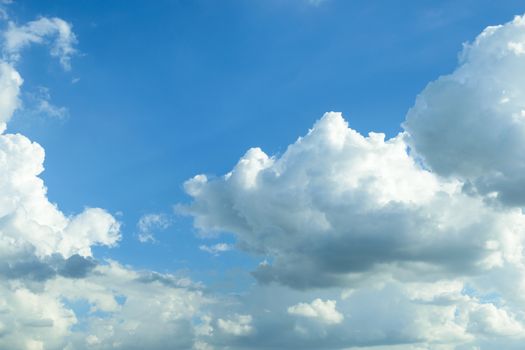 Beautiful blue sky with clouds in the claer day.