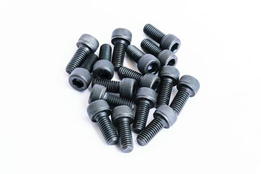 Black machine screws very important for mounting components.