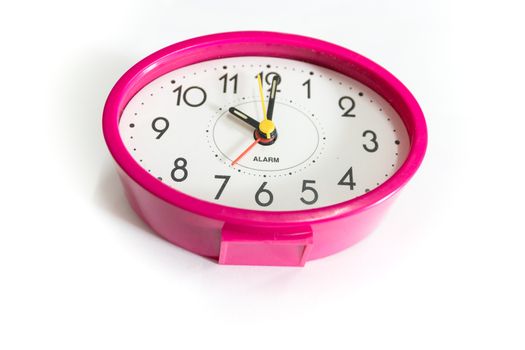 The pink color Desktop Clock.