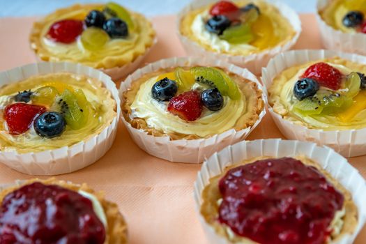 sweet dessert with fruit and cottage cheese