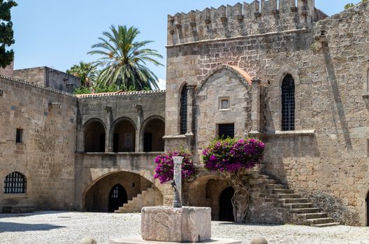 Knights street in the old town of Rhodes city on Rhodes island, Greece