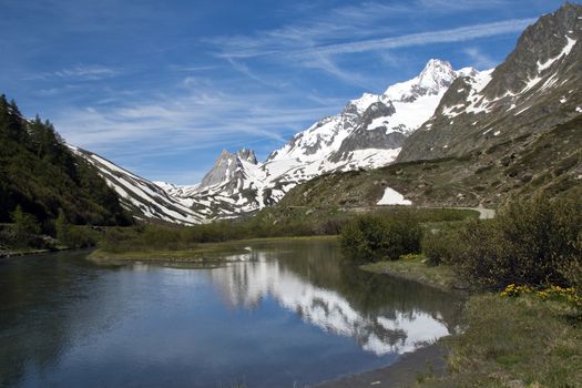 The Calcaree Pyramids, a splendid mountain in Val Veny,