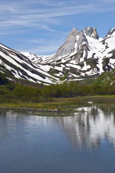 The Calcaree Pyramids, a splendid mountain in Val Veny,