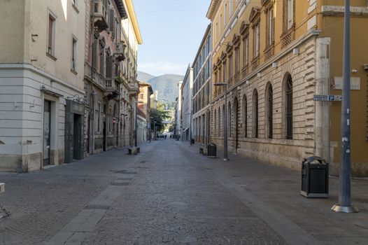 terni,italy september 01 2020:coure of tacit cornelius without people cause corona virus