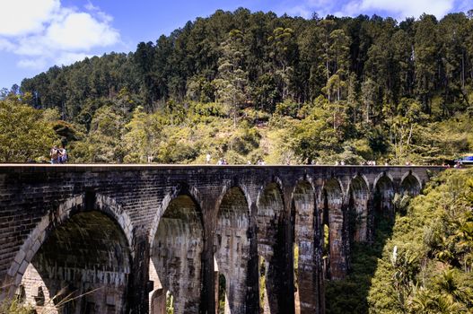 Nine arch bridge from side, Sri lanka