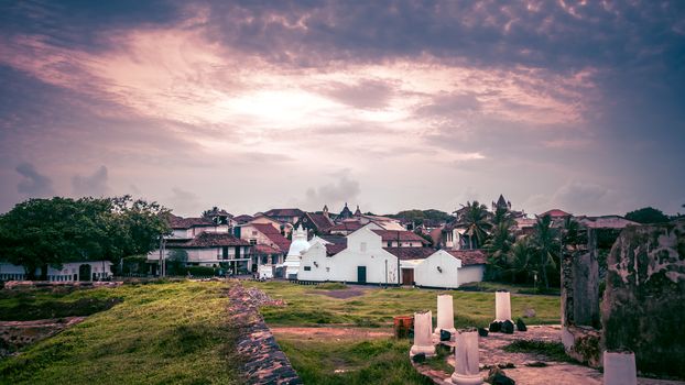 Galle Fort wide view landscape beautiful sky photograph