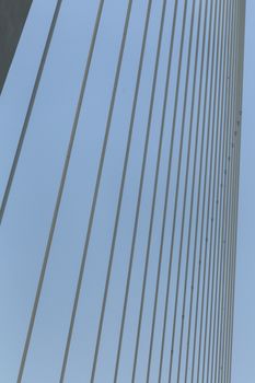 The Rio-Antirrio suspension bridge crossing Corinth Gulf in Greece