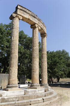 The archaeological site of ancient Olympia in Greece, birthplace of the olympic games - UNESCO world heritage site