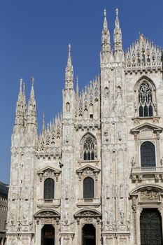 The Milan Cathedral or Duomo di Milano is the gothic cathedral church of Milan