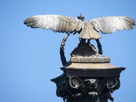 The stone-flowered ship is a monument in Sevastopol, an architectural symbol of the city, installed near the Primorsky Boulevard near Akhimov Square