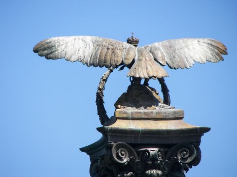 The stone-flowered ship is a monument in Sevastopol, an architectural symbol of the city, installed near the Primorsky Boulevard near Akhimov Square