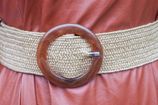 Detailed close up view on samples of cloth and fabrics in different colors found at a fabrics market.