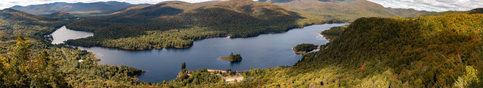 Mont Tremblant national park panoramic photo. High quality photo