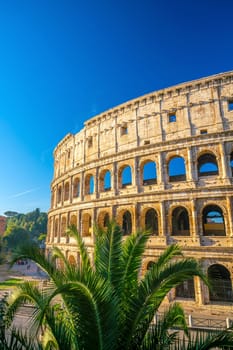 View of Colosseum in Rome, Italy, Europe