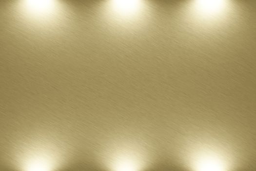 Empty gold background with light. Graphic art design. 3D