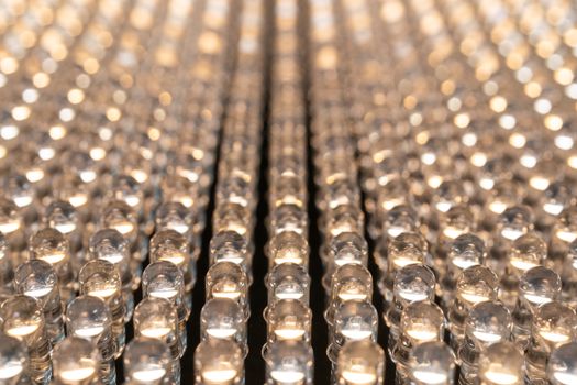 Close up LED lighting On ,LED video and photography light background.