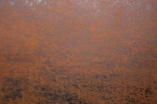 flat rusted sheet metal blank background and brown texture