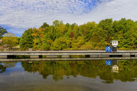 Generic view of a local lake on an autumn day