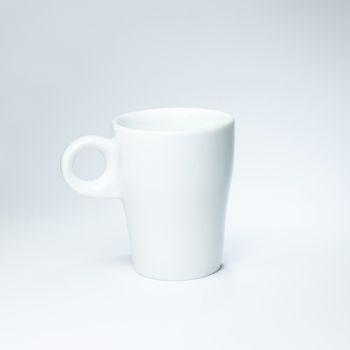 clean coffee cup on white background