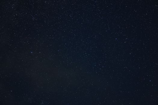 Star night galaxy stars space dust in the universe, Long exposure photograph, with grain. Summer night sky Milkyway nightscape
