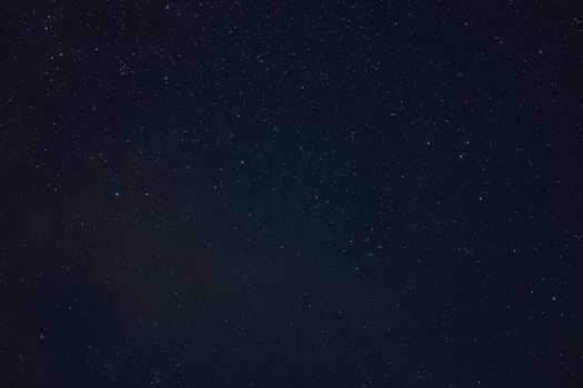 Star night galaxy stars space dust in the universe, Long exposure photograph, with grain. Summer night sky Milkyway nightscape