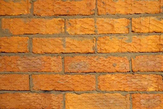 red brick wall, rough masonry, texture for the background.