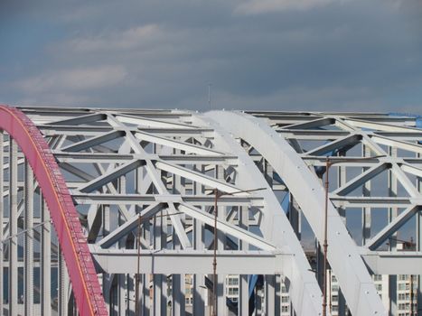 Soyanggang (Soyang river) bridge near the skywalk in Chuncheon city of South Korea