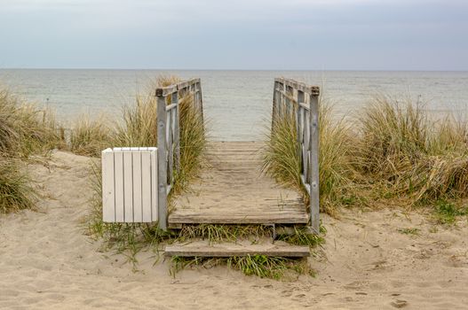 summer season holiday at baltic sea side germany