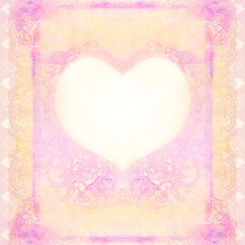 Valentine Day retro frame for your text