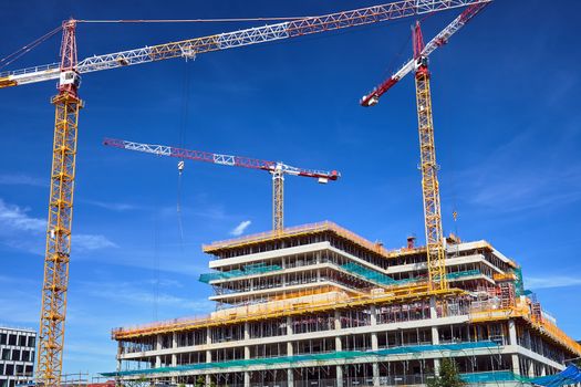 Construction of a office building in Poznan