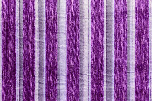 striped synthetic woven upholstery fabric close-up texture and background