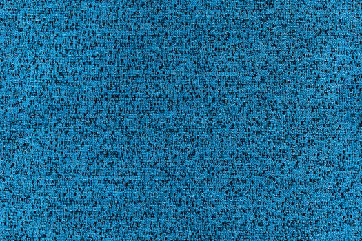 Seamless texture of flat blue synthetic furniture upholstery with motley fine details.