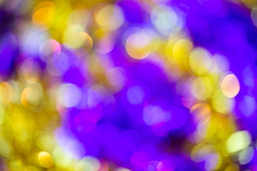 natural optic violet-yellow lens blur abstract background.