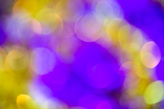 natural optic violet-yellow lens blur abstract background.