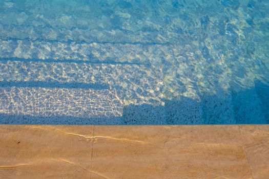 swimming pool for swimming in summertime heat