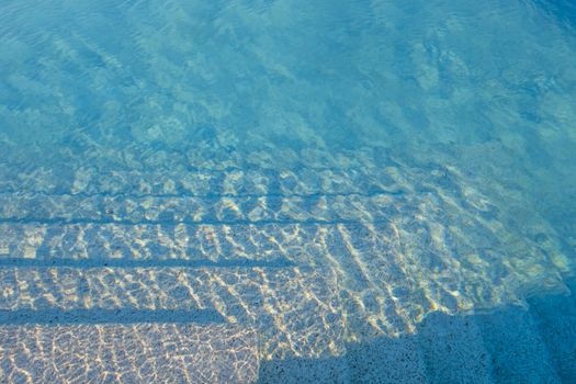 swimming pool for swimming in summertime heat