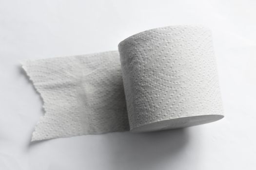 Roll Of Toilet Paper Isolated On Background