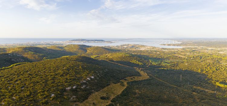 Thau basin region, in the Herault department and in the Occitanie region, in the south of France