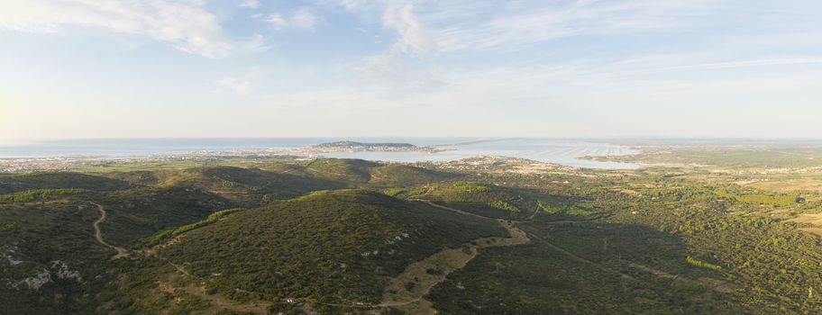 Thau basin region, in the Herault department and in the Occitanie region, in the south of France