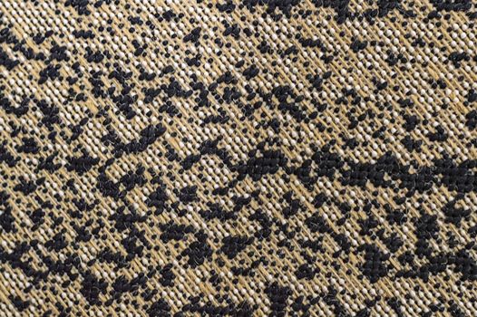 Black brown textile textured background. Top view.