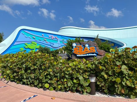Orlando, FL/USA - 10/14/20:  The exterior of the Living Seas Pavillion in EPCOT at Walt Disney World.