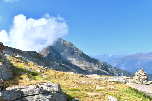 view of Monte Mars, on the border between Piedmont and Valle d'Aosta