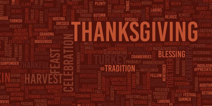 Thanksgiving Background with Fall Colors Decoration