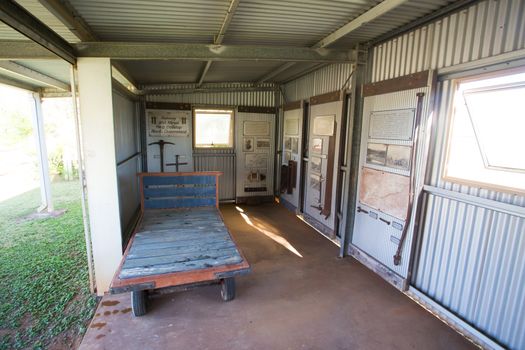 Mount Surprise railway station which hosts the Savannahlander train in rural Queensland, Australia