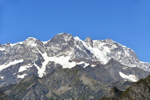 Monte Rosa seen from Cima Massero in the Valsesia valley