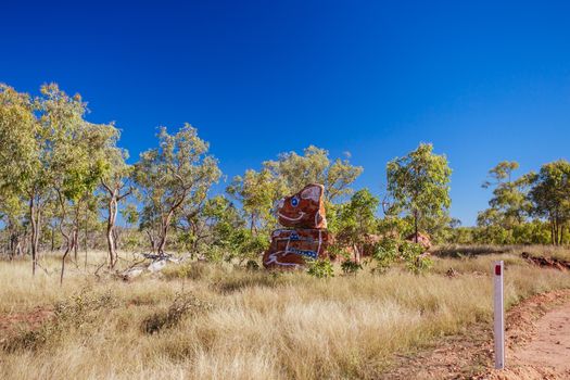 O'Brien's Creek and surrounding gem fossicking landscape near Mount Surprise in Queensland, Australia