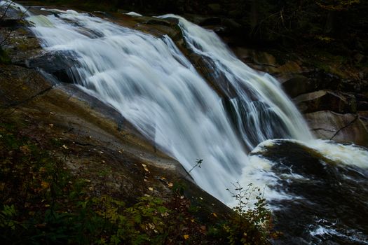 Autumn at Mumlava river near Harrachov, Krkonose Mountains