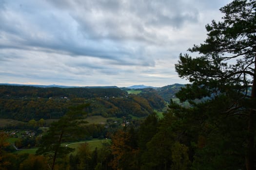 Autumn in Besednicke skaly near Mala Skala