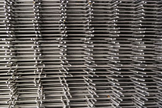 stack of reinforcement mesh folded on each other